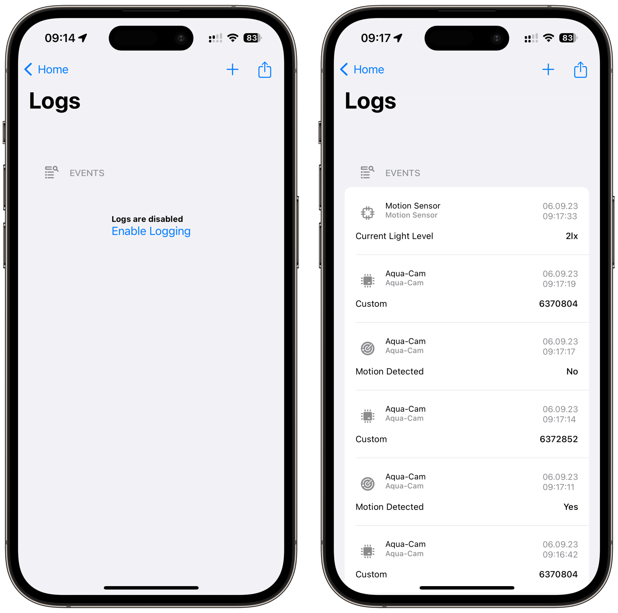 How to Activate and Utilize Logs in Your Apple Home